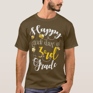 Happy First Day Of 3rd Grade Bee Teacher Student B T-Shirt