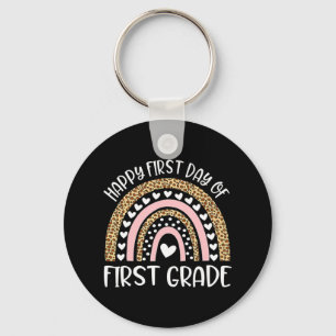 Happy First Day of 4th Grade Teacher Back To Schoo Key Ring
