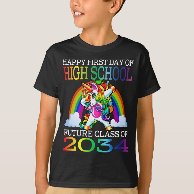 Happy First Day Of High School Future  T-Shirt (Front)