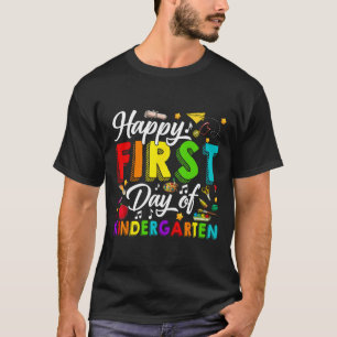 Happy First Day Of Kindergarten Back To School Boy T-Shirt