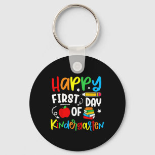 Happy First Day Of Kindergarten Back To School Tea Key Ring