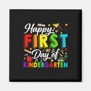 Happy First Day Of Kindergarten Ck To School Boys Magnet