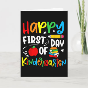 Happy First Day Of Kindergarten Ck To School Teach Card