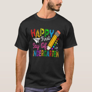Happy First Day Of Kindergarten Cute Hello Kids T-Shirt
