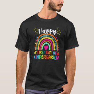Happy First Day Of Kindergarten School Teacher Rai T-Shirt
