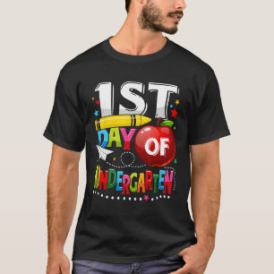 Happy First day of Kindergarten Teacher Fun Back T T-Shirt