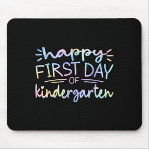 Happy First Day Of Kindergarten Teacher Tie Dye Gi Mouse Mat