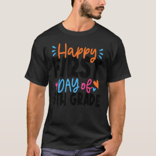 Happy First Day Of School 5th Grade For Boy Kid Gi T-Shirt