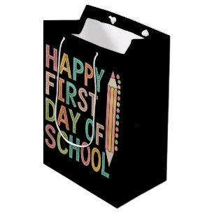 Happy First Day of School Back to School Medium Gift Bag