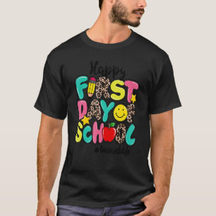 Happy First Day Of School Bus Aide Life Back To Sc T-Shirt