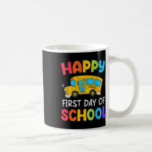 Happy First Day Of School Bus Driver Back To Schoo Coffee Mug