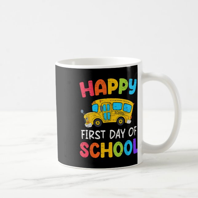 Happy First Day Of School Bus Driver Back To Schoo Coffee Mug (Right)