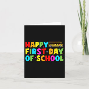 Happy First Day Of School Bus Driver Welcome Back Card