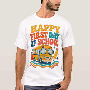 Happy First Day of School Bus T-Shirt