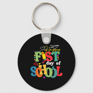 Happy First Day Of School Byck To School Teacher S Key Ring