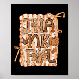 Happy First Day Of School Coquette Bow Teacher Wom Poster