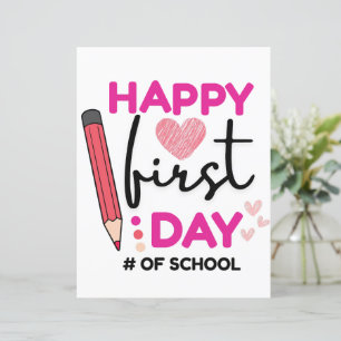 Happy First Day of School, Cute Hearts