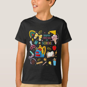 Happy First Day Of School Cute Preppy school T-Shirt
