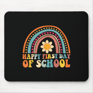 Happy First Day Of School For Teachers Kids Back T Mouse Mat