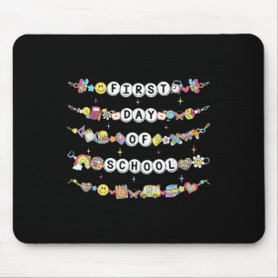 Happy First Day Of School Friendship Bracelets Tea Mouse Mat