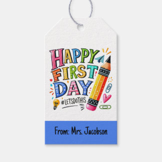 Happy First Day Of School Gift Tags