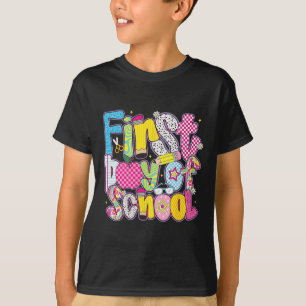 Happy First Day Of School Hello Teacher Kids Ck To T-Shirt