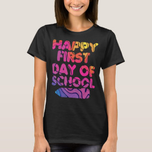 Happy First Day of School Kindergarten Student Tea T-Shirt