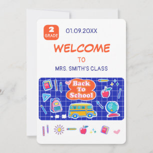 Happy First Day Of School! Message from Teacher Invitation