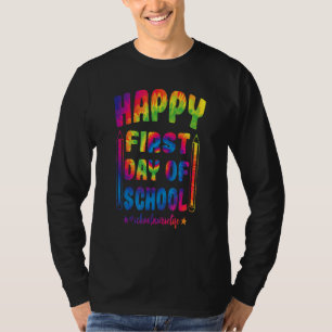 Happy First Day Of School Nurse Life Back To Schoo T-Shirt