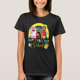 Happy First Day Of School Pencil Eraser Students R T-Shirt