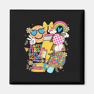 Happy First Day Of School Pencil Lightning Bolt Gr Magnet
