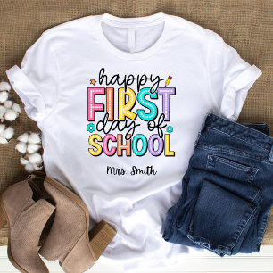 Happy First Day Of School Personalised TShirt
