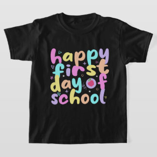 happy first day of school shirt retro 