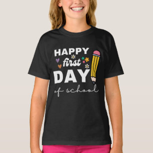 Happy First Day of School Shirt, School Teacher T-Shirt