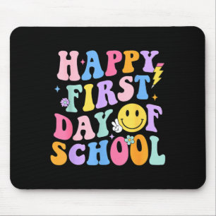 Happy First Day of School Shirt Teachers Kids Back Mouse Mat