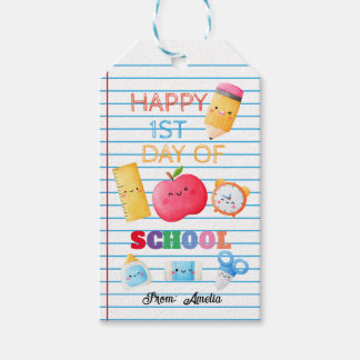 Happy first day of school tags