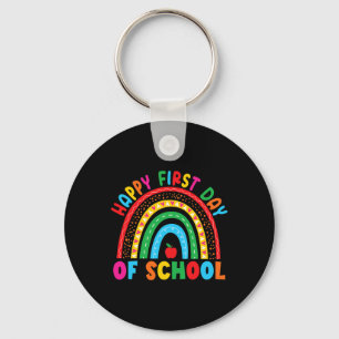 Happy First Day of School Teacher Back to School B Key Ring