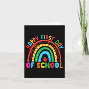 Happy First Day Of School Teacher Byck To School B Card