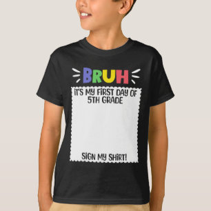 Happy First Day Of School Teacher First Day Of 5th T-Shirt