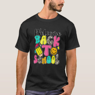 Happy First Day Of School Teacher Kid Welcome Back T-Shirt
