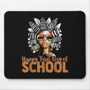 Happy First Day Of School Teacher Mouse Mat