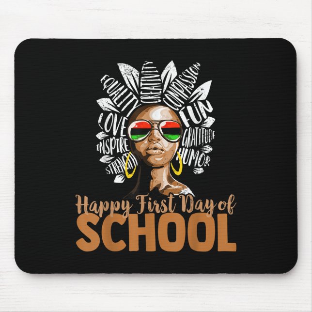 Happy First Day Of School Teacher  Mouse Mat (Front)