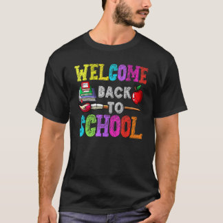 Happy First Day Of School Teachers Back To School  T-Shirt