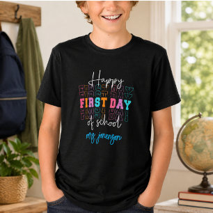 Happy First Day of School Tri-Blend Shirt