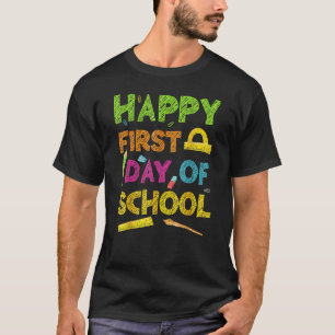 Happy First Day Of School Welcome Back To School 2 T-Shirt