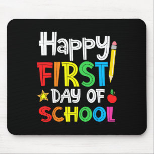 Happy First Day of School Welcome Back to School Mouse Mat