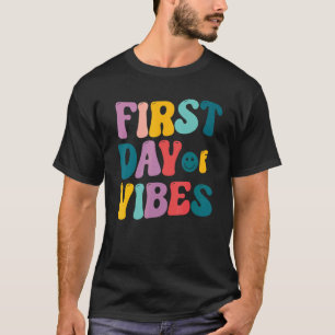 Happy First Day Of Summer Vibes Hello Summer Vacat T-Shirt
