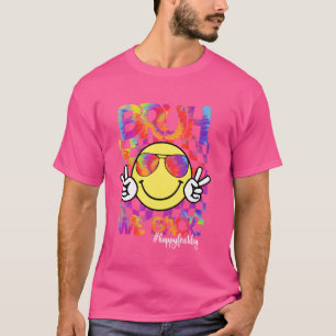 Happy First Day Smile Face Summer Bruh We Back Tea T-Shirt