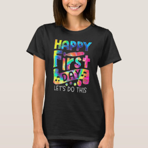 Happy First Day Teacher Hello Back To School Tie D T-Shirt