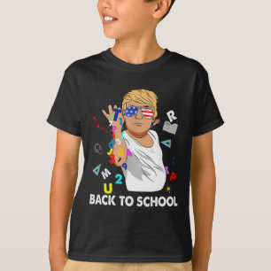 Happy First Day Teacher Trump Ck To School T-Shirt